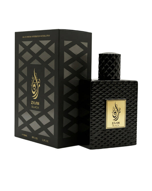 Zaan Black 100mml inspired by mix of baccarat rouge 540 edp vs extrait. creed absolu aventus. jpg le male le parfum