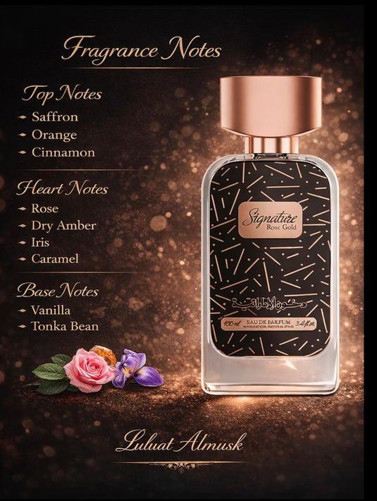 Signature Rose Gold Perfume by Dkhoon Emirates – 100 ml