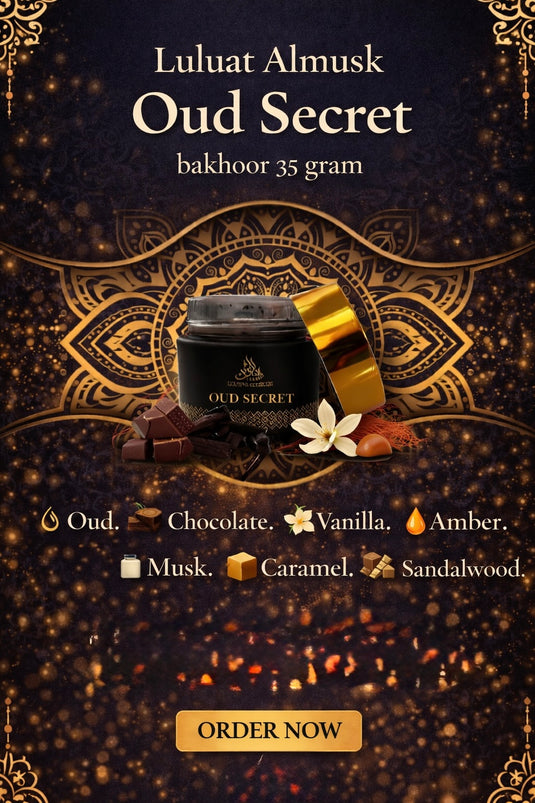 Luluat Almusk Oud Secret bakhoor 35 gram new
