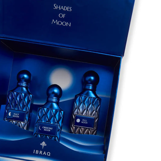 MOON Group Collection by IBRAQ (Formerly Ibrahim AlQurashi) | Luxury Arabian Perfume Set | Luluat Al Musk