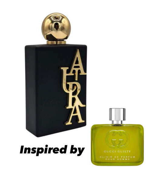 FUTUR BLACK 100ML AURA inspired by GUGGI Guilty Elixir