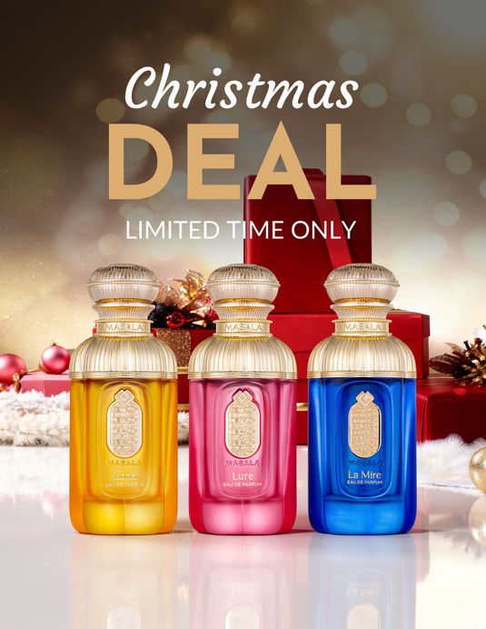 MASALA Gift Set
Lona Perfume (100ml) • Lure Perfume (100ml) • La Mire Perfume (100ml)