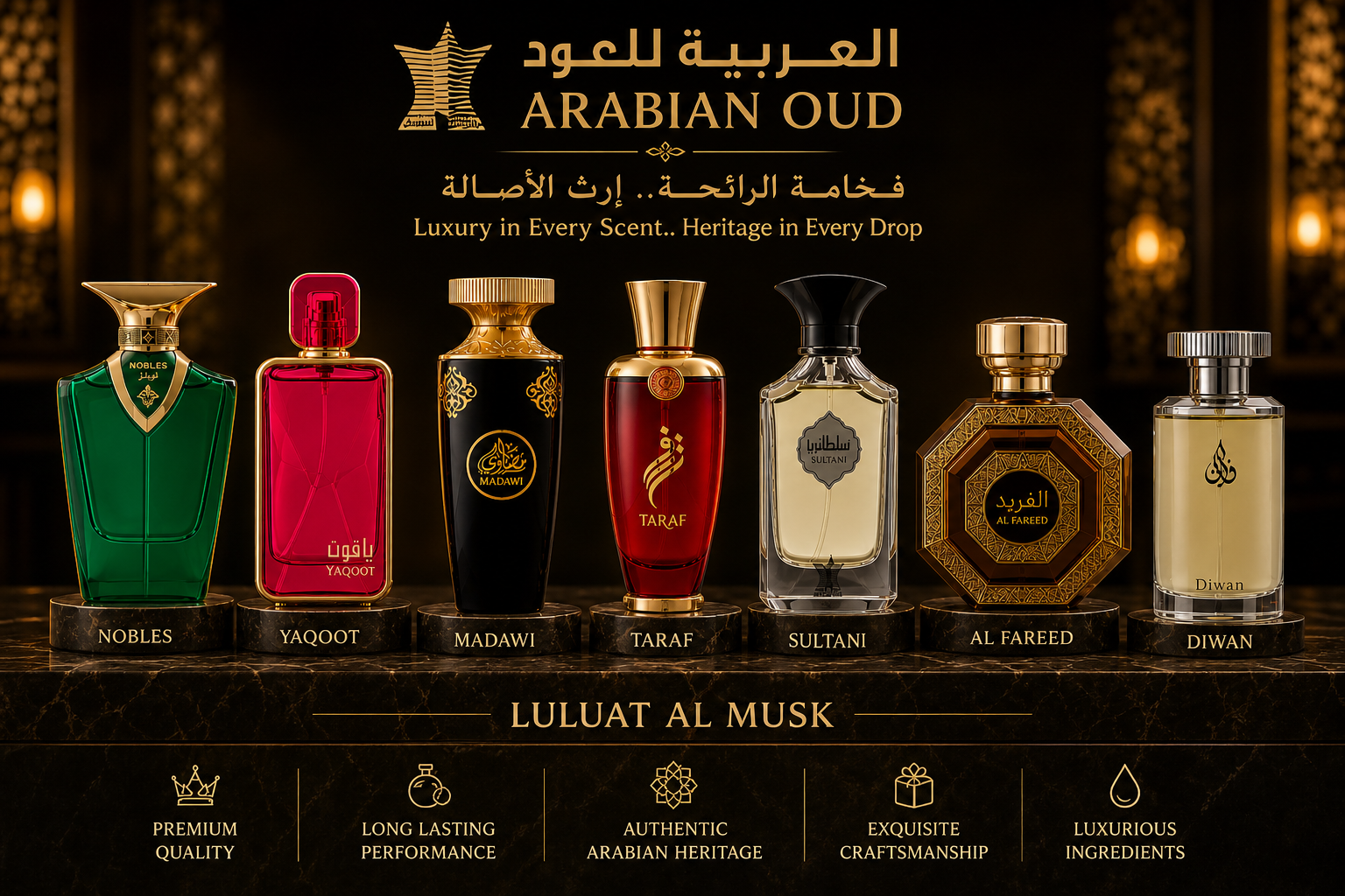 Arabian Oud Collection at Luluat Al Musk | مجموعة العربية للعود في لولوة المسك