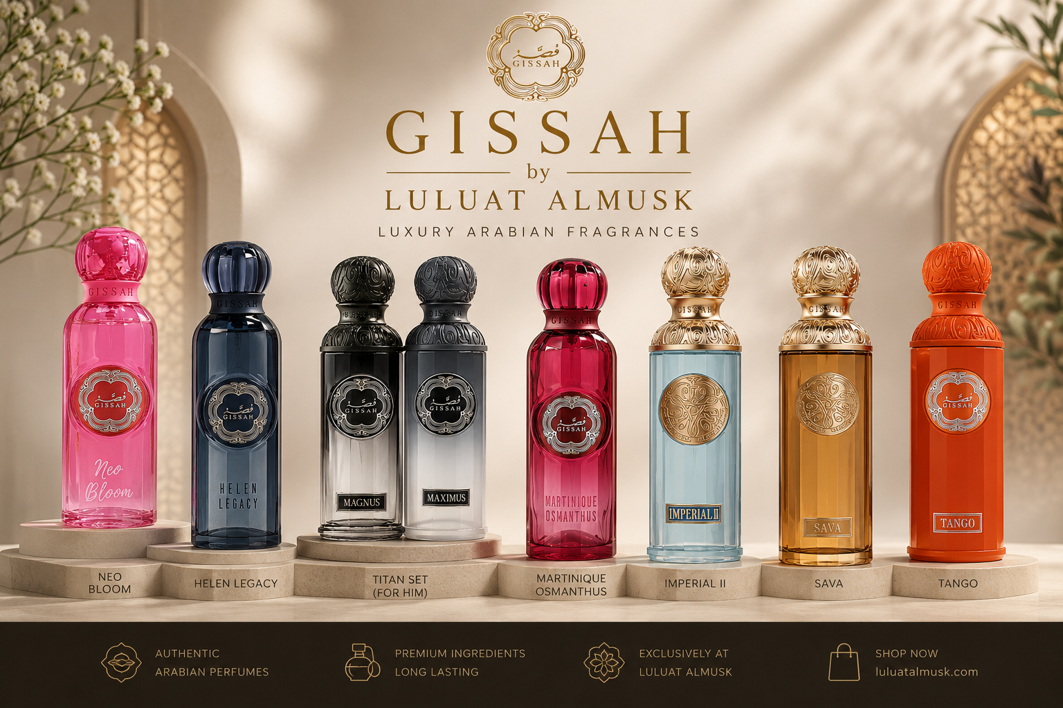 Gissah Perfumes by Luluat Al Musk | Luxury Arabian Fragrances