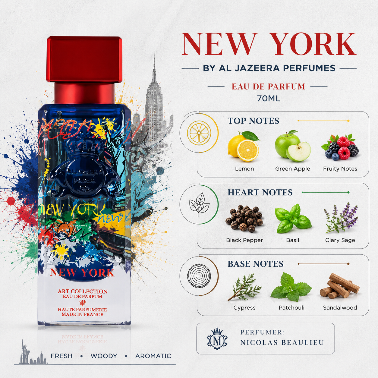 New York by Al Jazeera Perfumes – Eau de Parfum 70ml