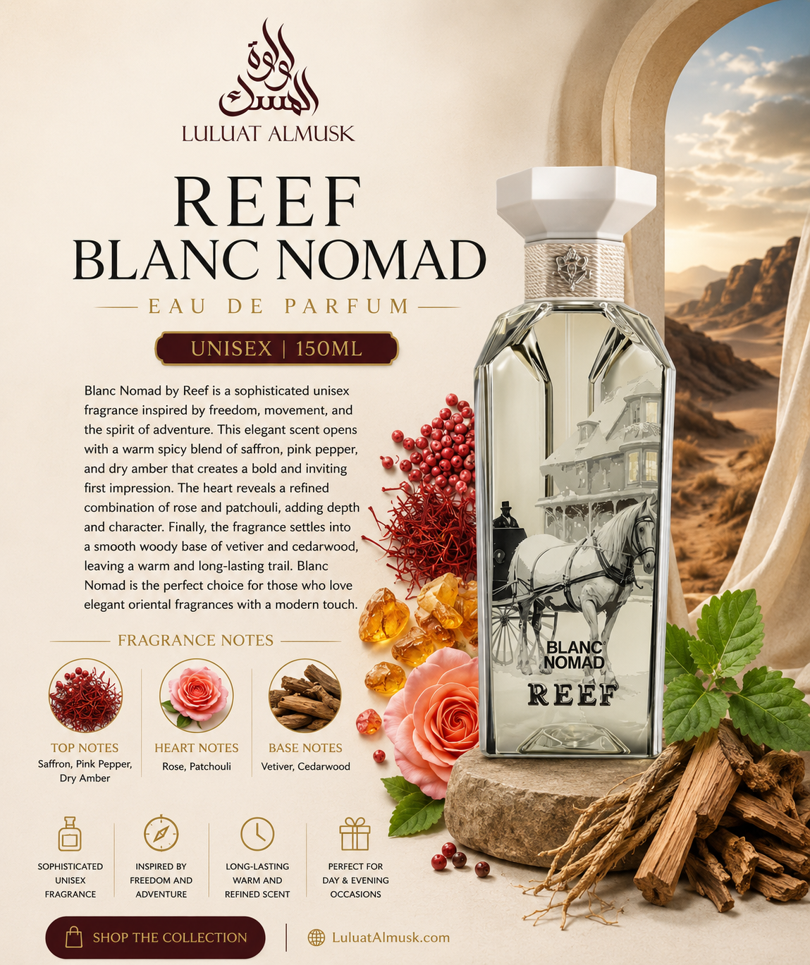 Blanc Nomad – Reef Perfume 150 ml
