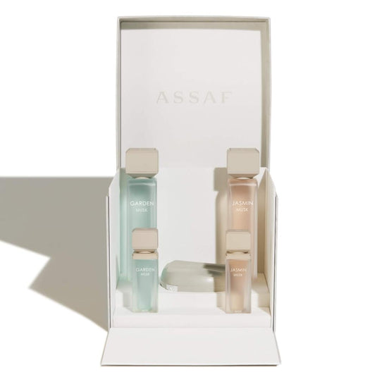 MUSK ASSAF COLLECTION Set | Garden Musk & Jasmine Musk + Body Powder