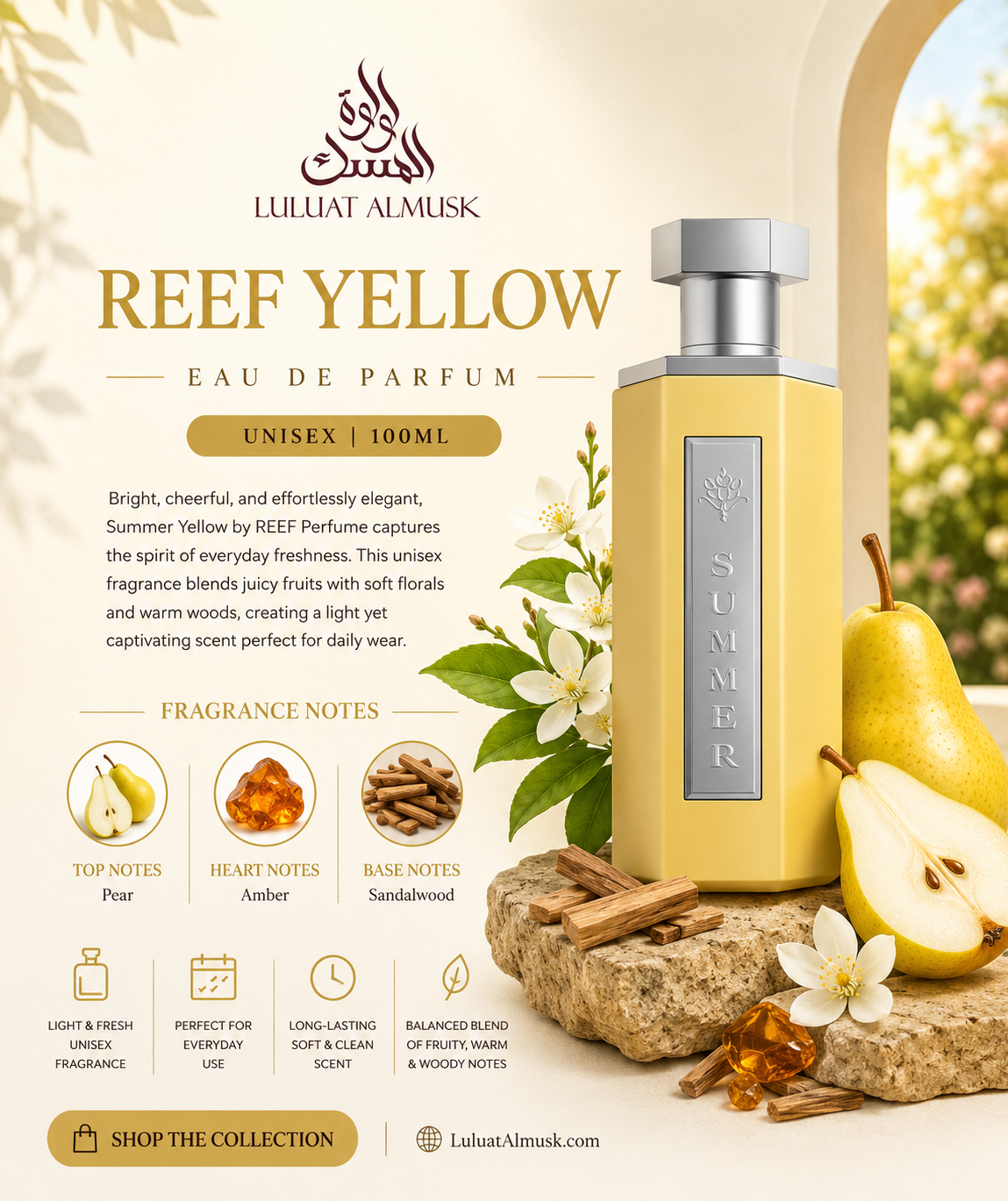 Summer Yellow by REEF Perfume – 100 ml (Unisex)
