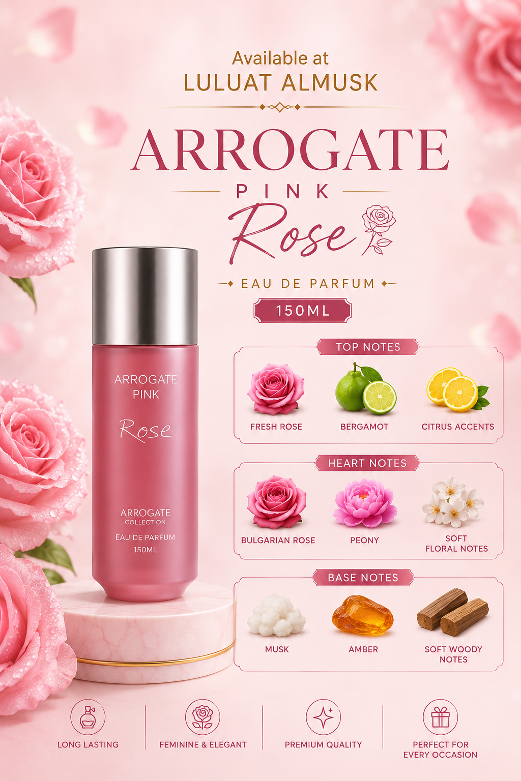 Assaf Arrogate Pink Rose 150ML