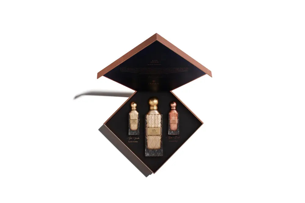 IBRAQ Twilight Secrets D’or Tresor by Jordi Fernández – Unisex Perfume Set 85ml + 2x10ml