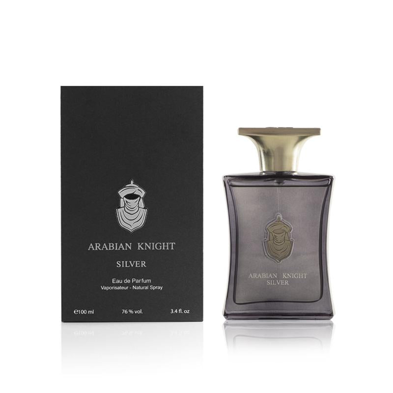 Arabian Knight Silver by Arabian Oud 100ml Eau De Parfum | عطر أرابيان نايت سيلفر من العربية للعود 100 مل