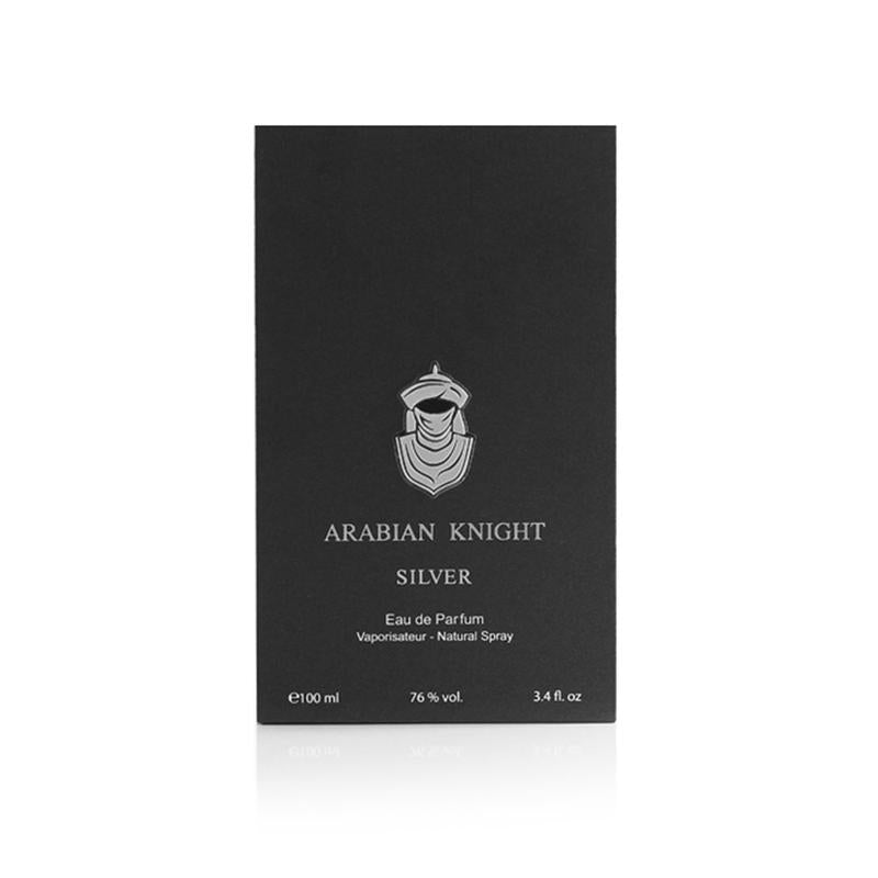 Arabian Knight Silver by Arabian Oud 100ml Eau De Parfum | عطر أرابيان نايت سيلفر من العربية للعود 100 مل