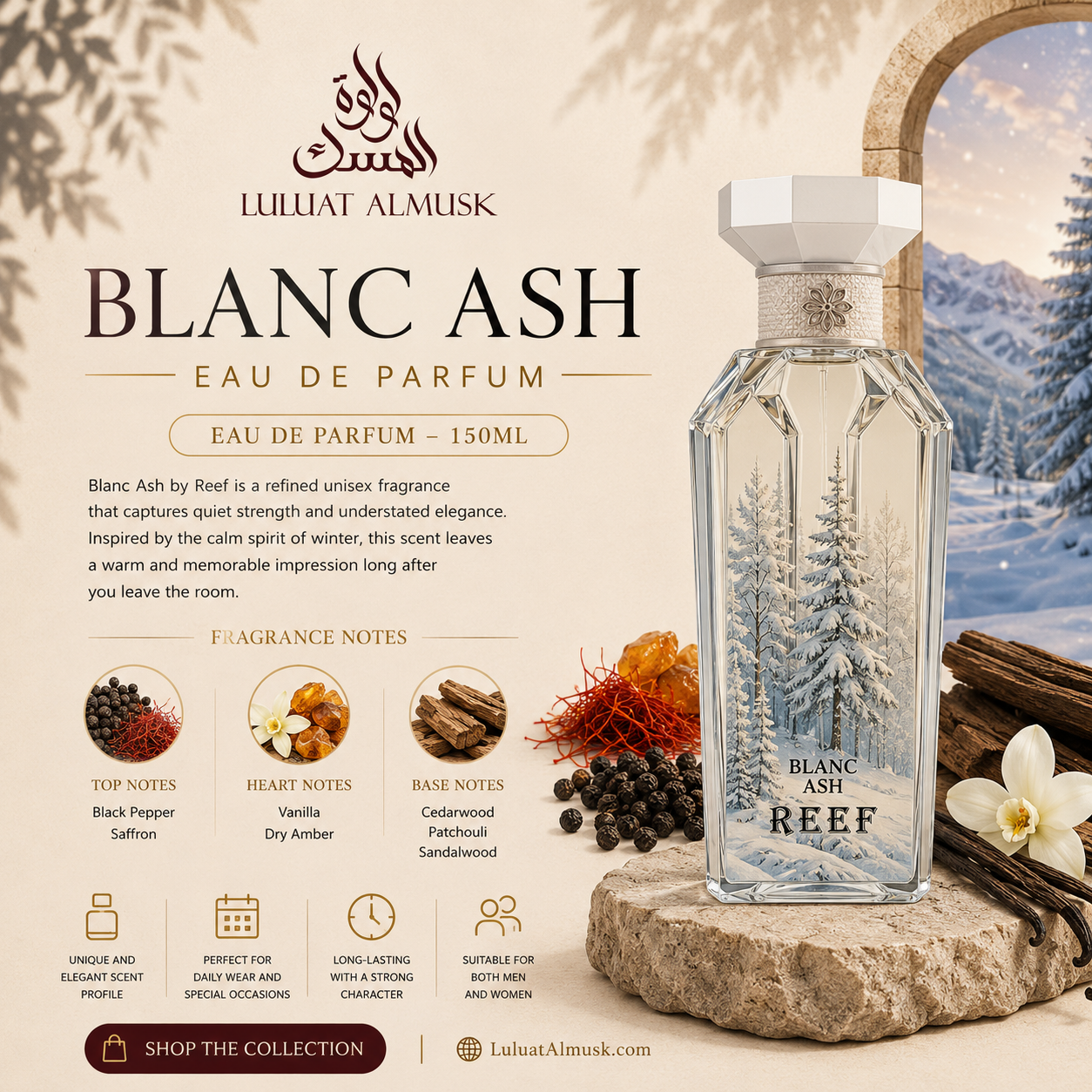 Blanc Ash – Reef Perfume 150 ml