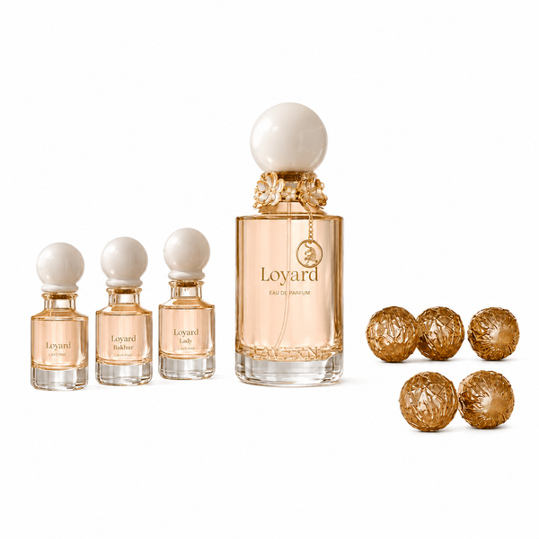 LAVERN Loyard Collection Set 125ml – Luxury Floral Oriental Perfume & Bakhour Set