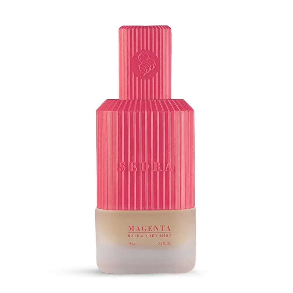 Magenta Hair & Body Mist – 75ml
ماجينتا هير آند بودي ميست – 75 مل
