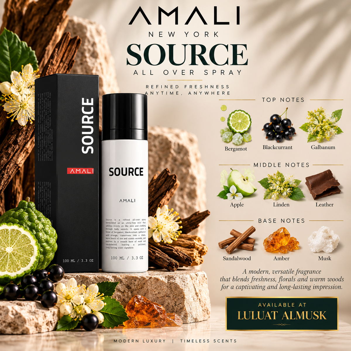 Source All Over Spray – AMALI New York 100 ml