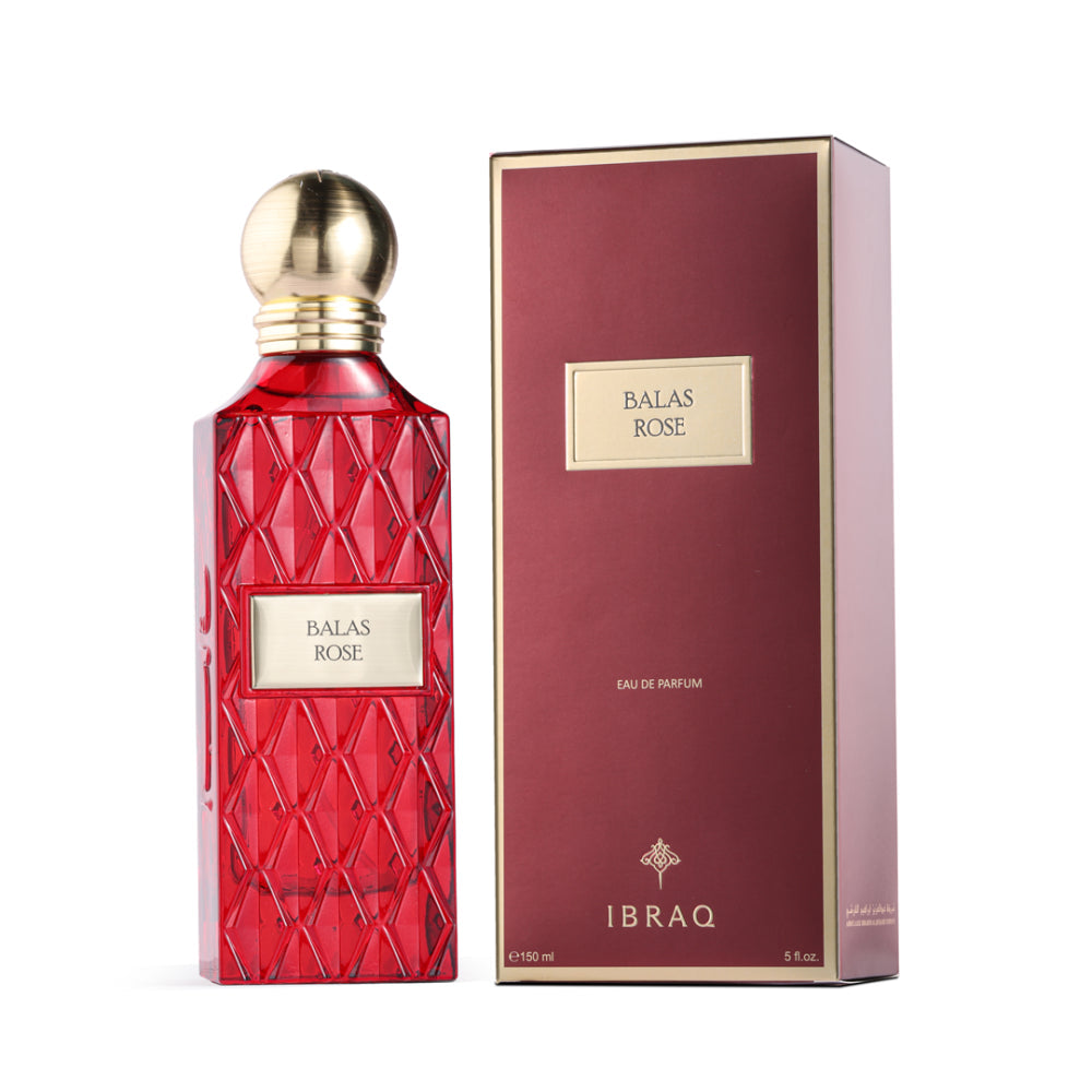 Balas Rose by IBRAQ (Formerly Ibrahim AlQurashi) | Luxury Unisex Perfume 150ml | Luluat Al Musk