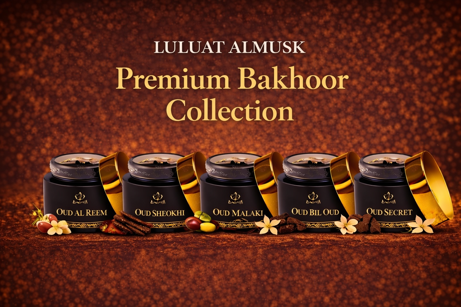 Luluat Almusk Oud Secret bakhoor 35 gram new
