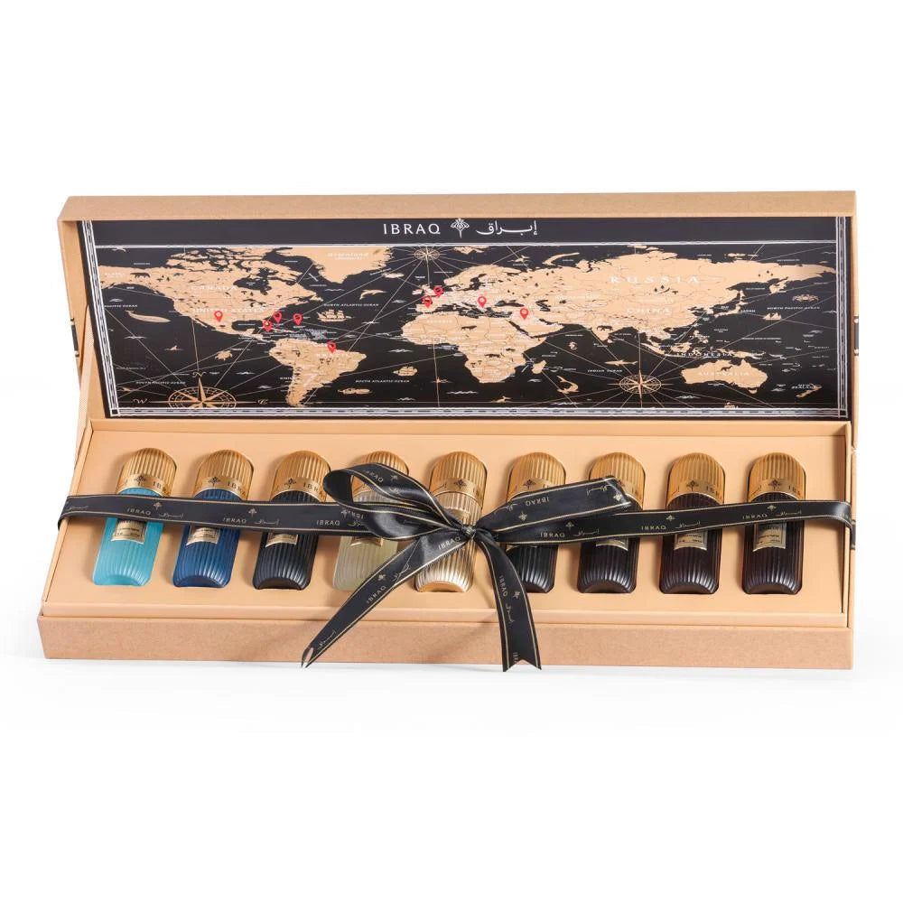 Tobacco Mini Collection by IBRAQ (Formerly Ibrahim AlQurashi) | Luxury Tobacco Perfume Set | Luluat Al Musk