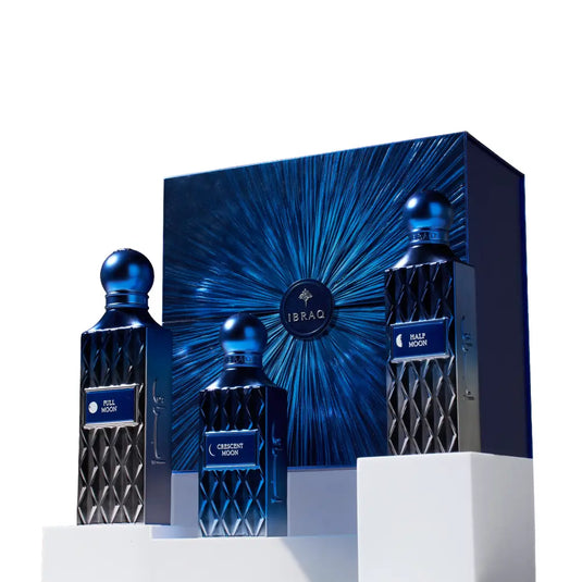 MOON Group Collection by IBRAQ (Formerly Ibrahim AlQurashi) | Luxury Arabian Perfume Set | Luluat Al Musk