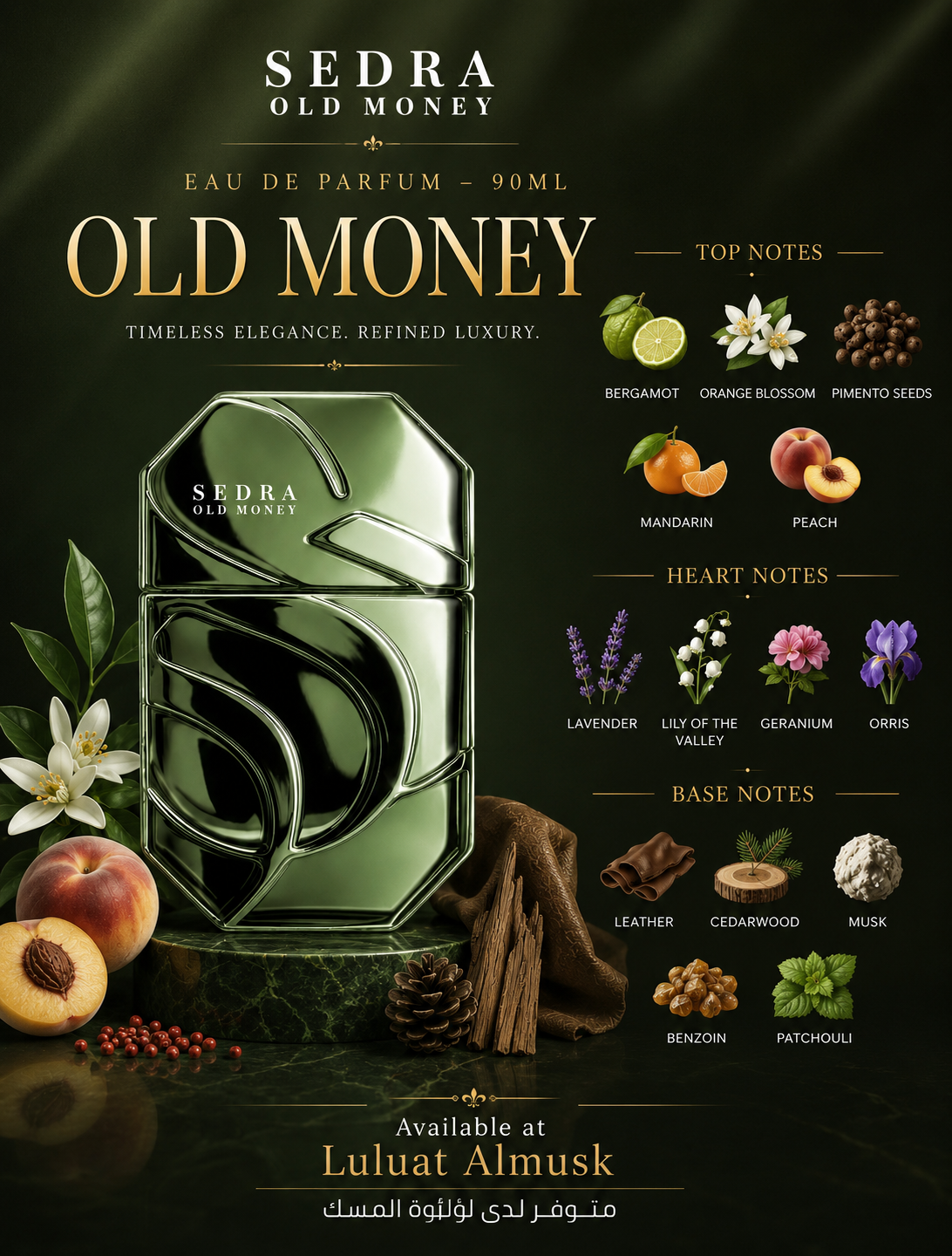 SEDRA OLD MONEY Eau de Parfum – 90ml