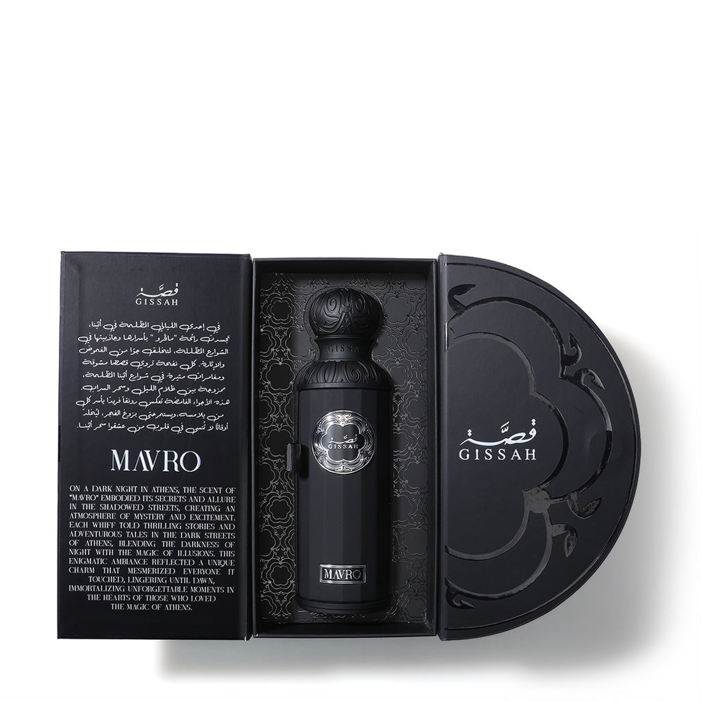 Gissah Mavro 200ml – Bold Woody Citrus Spicy Fragrance for Men