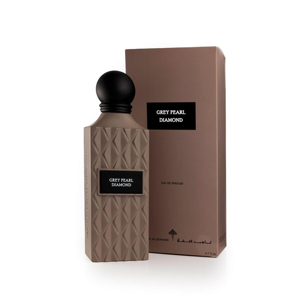 Grey Pearl Diamond by IBRAQ (Formerly Ibrahim AlQurashi) | Luxury Oud Perfume 150ml | Luluat Al Musk