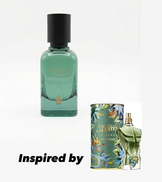 Radiant desire 100ml AURA         inspired by LE BEAU PARADISE GARDEN JEAN PAUL GAULTIER FOR MEN
