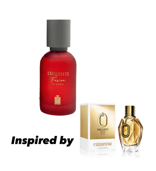 EXQUISITE FUSION 100ML AURA inspired by MILLION GOLD FOR HER RABANNE FOR WOMEN