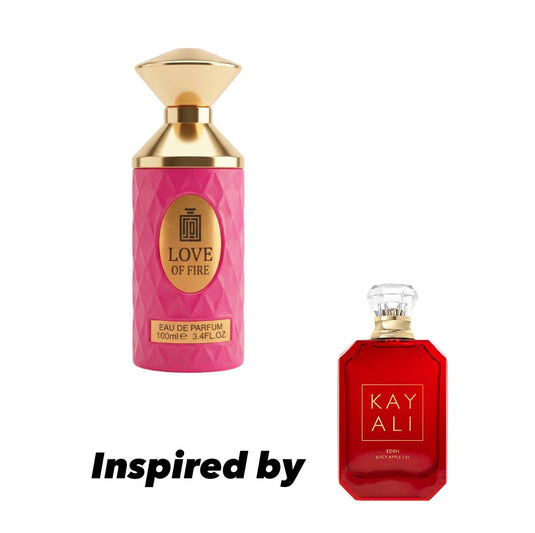 AURA LOVE OF FIRE                     inspired by 

KAYALI Eden Juicy Apple 01 Eau De Parfum