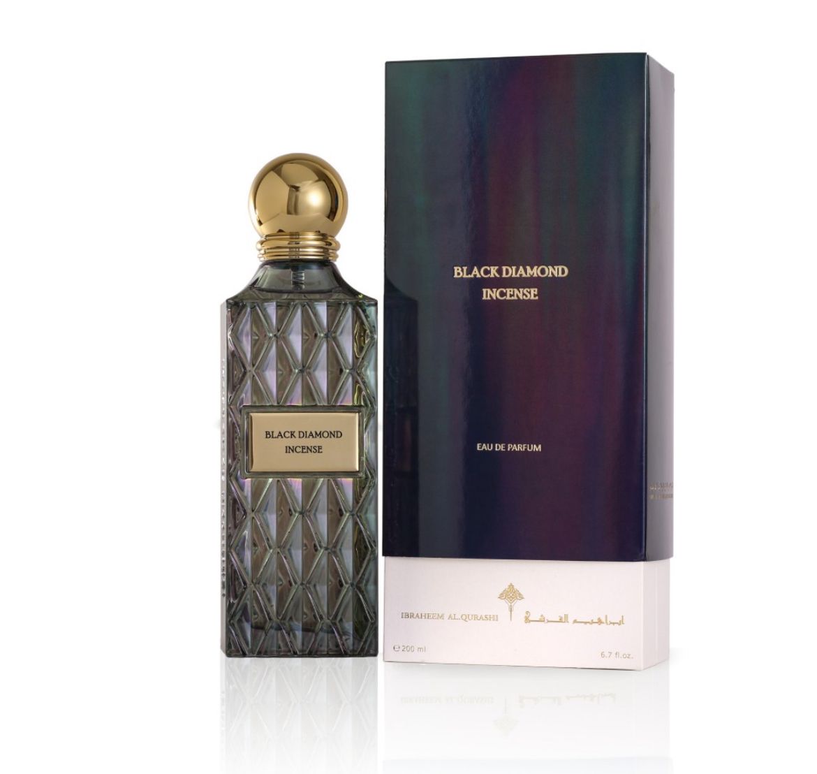 Black Diamond Incense by IBRAQ (Formerly Ibrahim AlQurashi) | Luxury Oud & Incense Perfume 150ml | Luluat Al Musk
