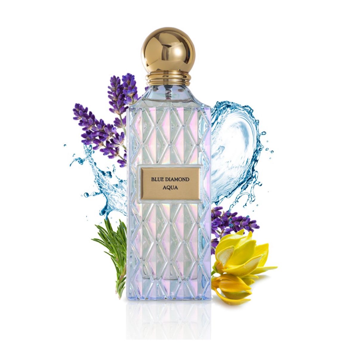 Blue Diamond Aqua by IBRAQ (Formerly Ibrahim AlQurashi) | Luxury Marine Perfume 150ml | Luluat Al Musk